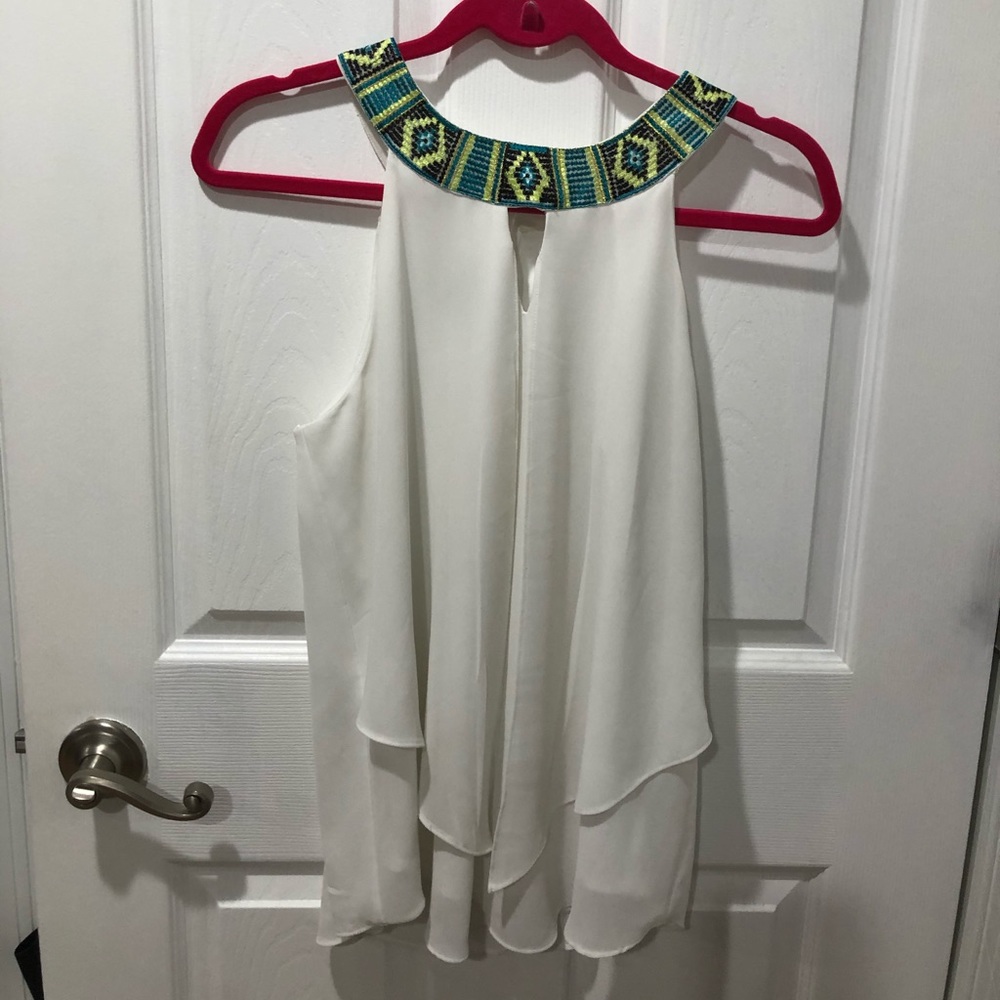 Beachy white tank